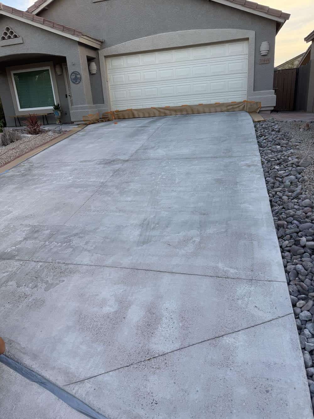 Faded Spalled Aggregate Prior to Microtopping Work