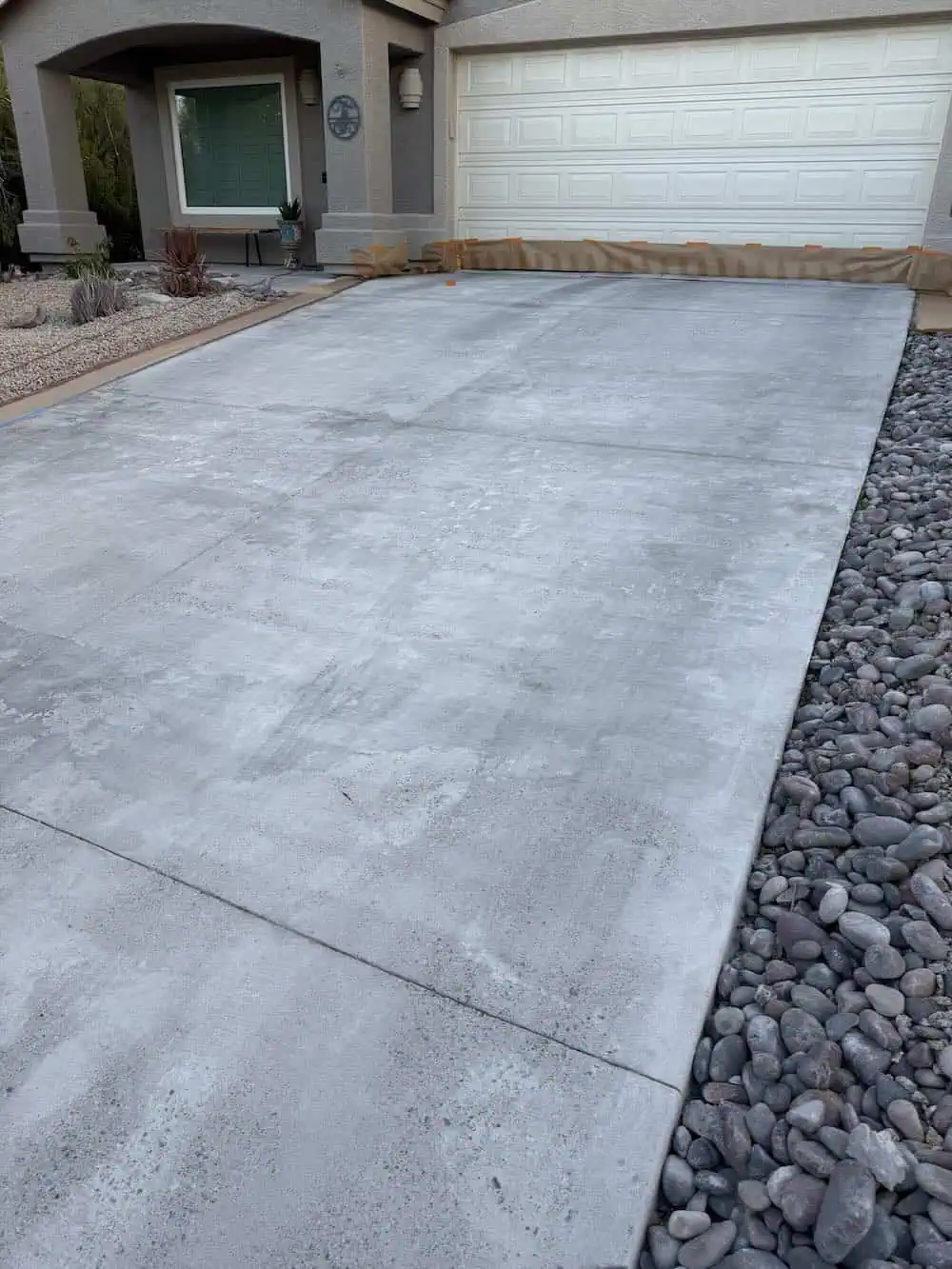 Pitted and Exposed Rebar Concrete Base Deck