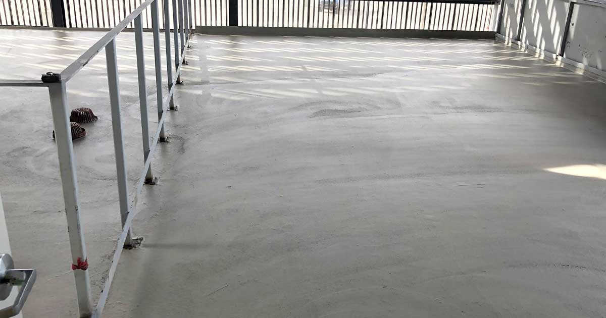 Polished Architectural Microtopping Floor Coat