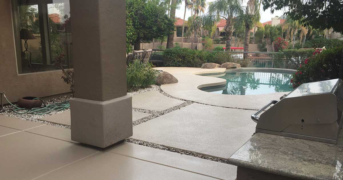Refined Sandstone Cool Texture Pool Walkway