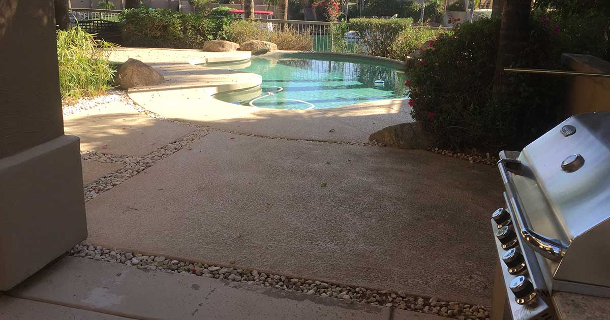 Decades Wear Outdated Peeling Patios
