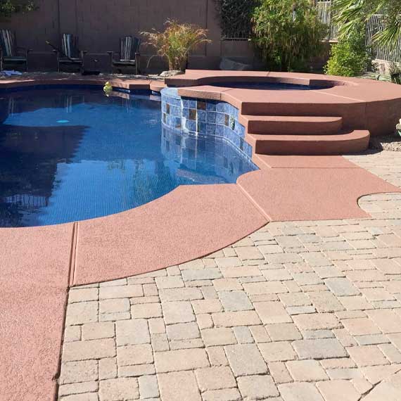 Natural Desert Flagstone Sealed Surface Patio